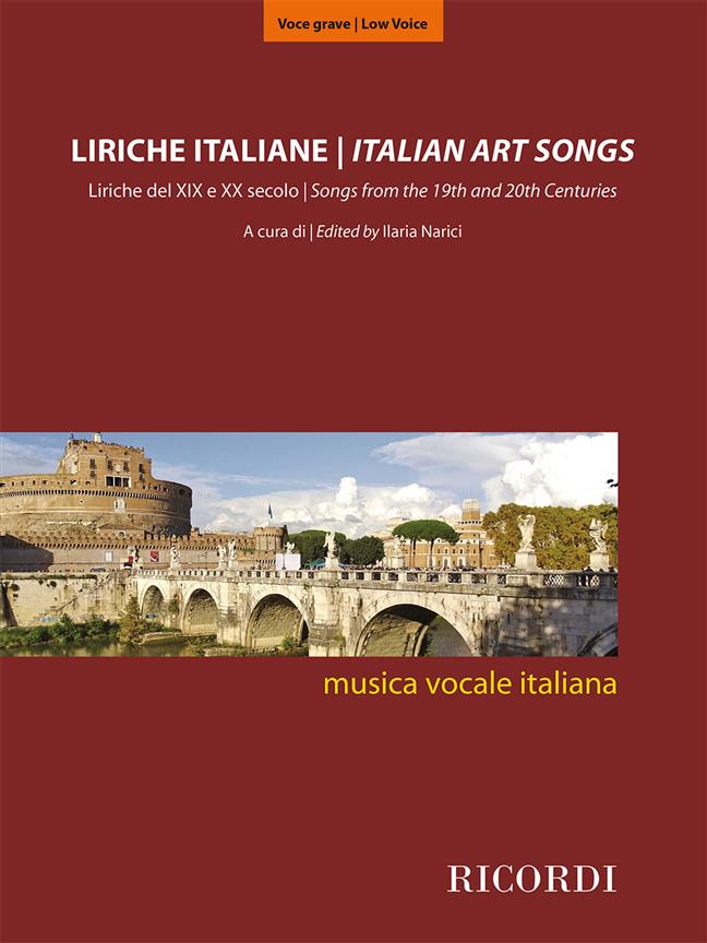 Liriche italiane (Voce grave) - Liriche del XIX e XX secolo per voce grave. A cura di Ilaria Narici - zpěv a klavír